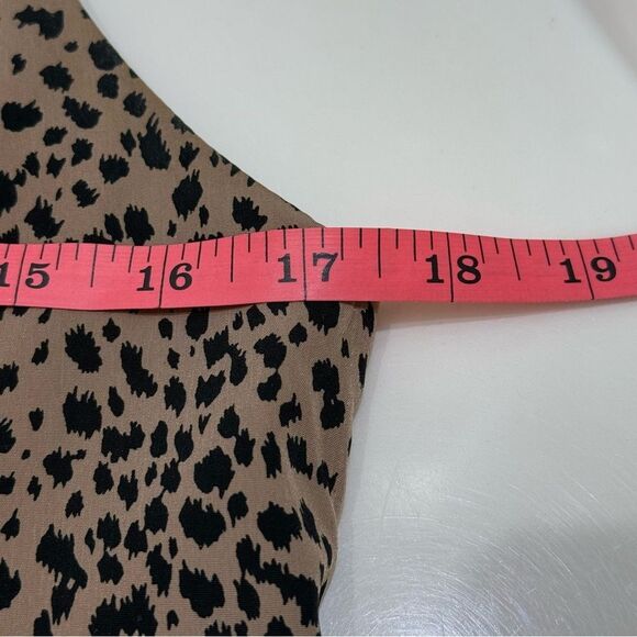 VICI Razorback Camisole Blouse Leopard Print Brown Black Size Small - Picture 4 of 7